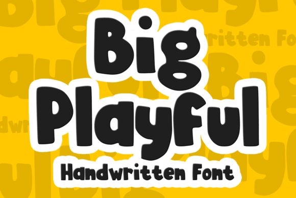 Big Playful Font for Creative Makers