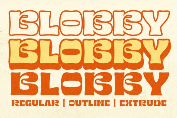 Blobby: A Retro Display Font