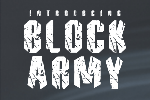 Block Army: A Heavy-Duty Display Font for Branding That Commands Attention