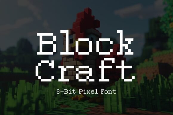 Block Craft: An 8-Bit Display Font for Modern Web Layouts