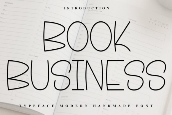 Book Business Font: A Beautiful Display Typeface for Crafters