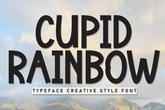 Cupid Rainbow: A Whimsical Handwritten Display Font for Makers