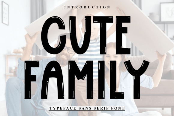 Cute Family Font for Handmade Products and Printables