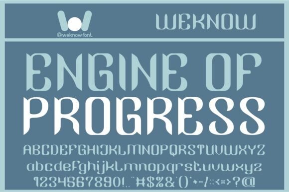 Engine of Progress: A Striking Display Font for Editorial Design