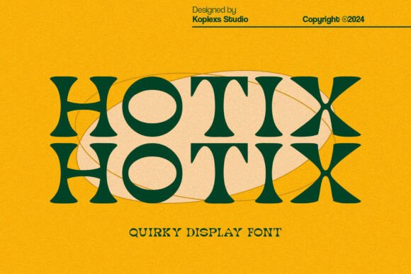 Hotix Quirky Display Font for Handmade Products
