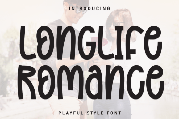 Longlife Romance: A Playful Display Font for Handmade Products