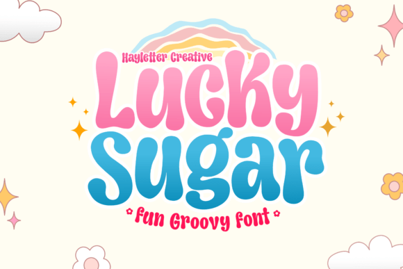 Lucky Sugar: A Groovy Display Font for Retro Branding Projects