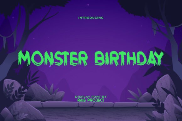 Monster Birthday Font for Bold Campaigns