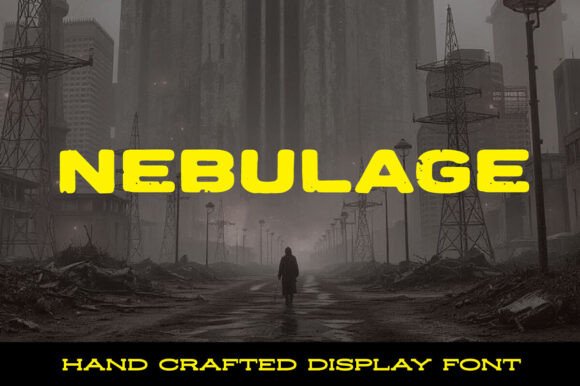 Nebulage: A Futuristic Display Font for Handmade Products