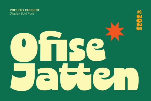 Ofise Jatten: A Bold Display Font for Editorial Design