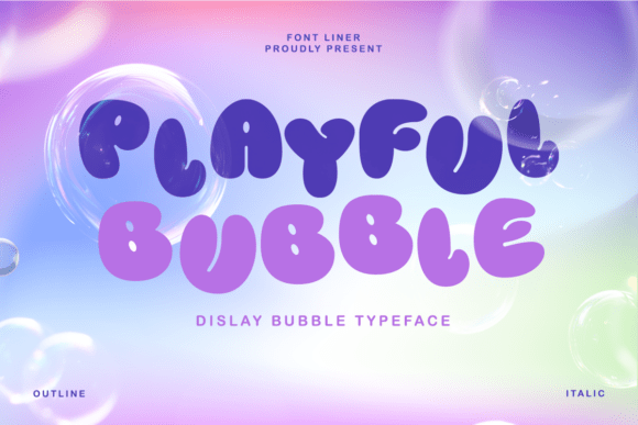 Playful Bubble: The Rounded Display Font for Handmade Products