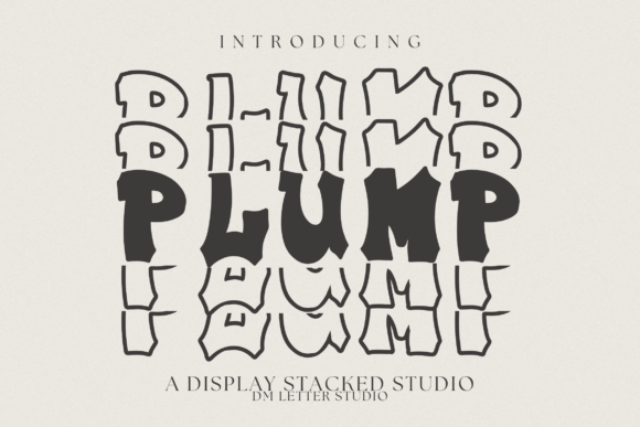 Plump Stacked Font for Bold Branding