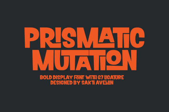 Prismatic Mutation Font