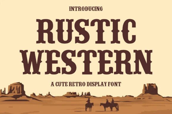 Rustic Western: A Bold Display Font for Small Business Branding