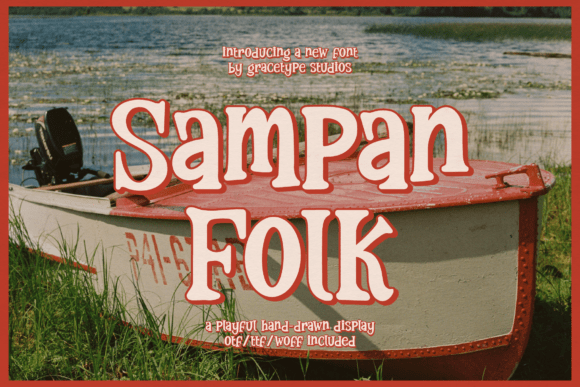 Sampan Folk Font for Rustic Design