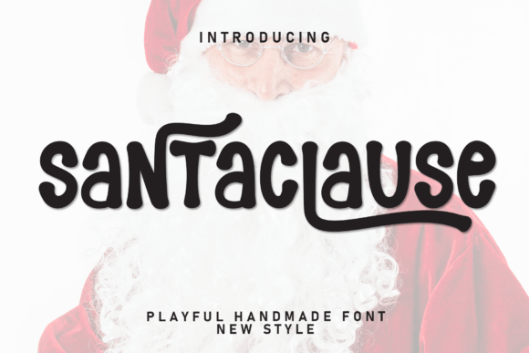 Santaclause: A Handwritten Display Font for Small Business Branding
