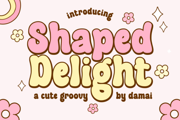 Shaped Delight Display Typeface for Campaign Visuals