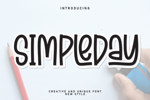Simpleday: A Playful Display Font for Small Business Branding