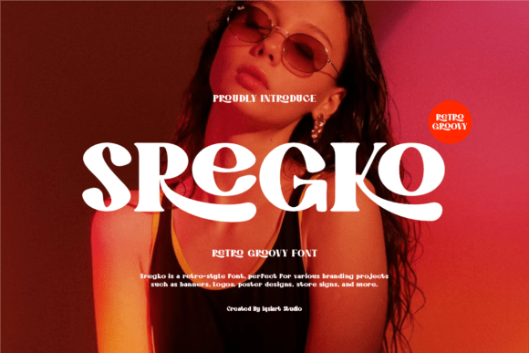 Sregko Font: Retro Display Type