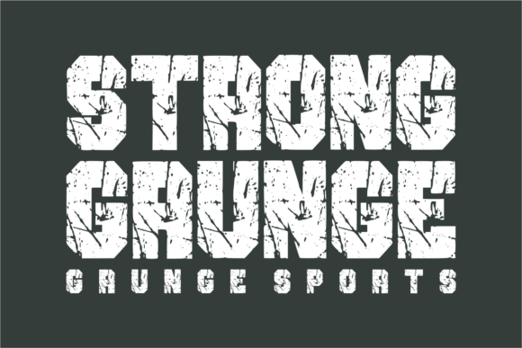 Strong Grunge Font for Bold Web Design