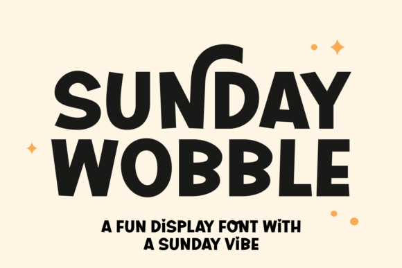 Sunday Wobble Font for Creative Branding