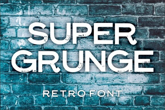 Super Grunge Font for Small Business Branding and Packaging