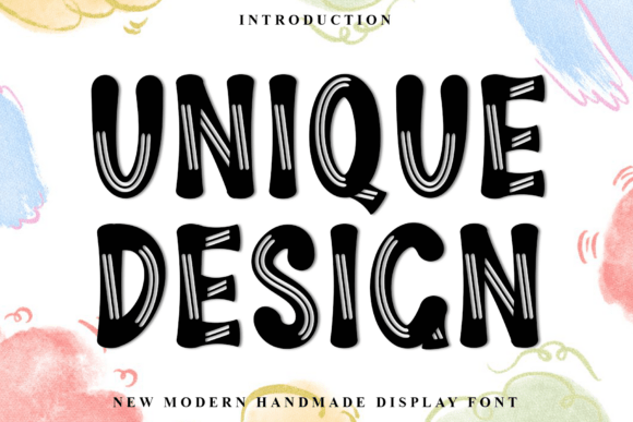 Unique Design Font for Business Branding