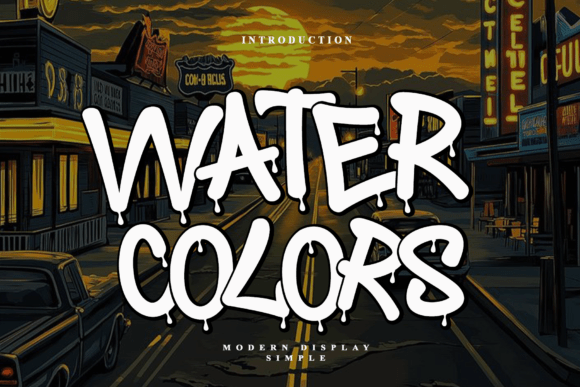 Water Colors Font