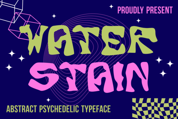Water Stain Font for Bold Editorial Design
