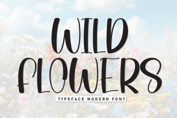 Wild Flowers Font for Creative Web Design