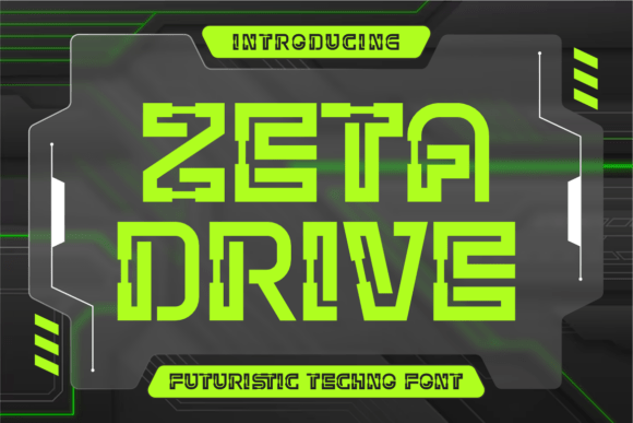 Zeta Drive Font for Bold Design